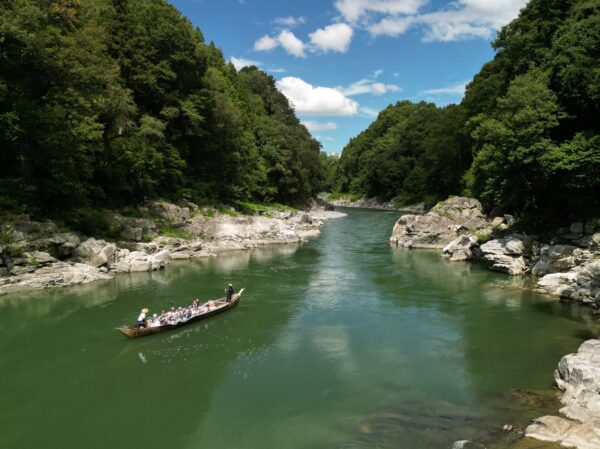 天竜川下りの風景