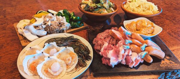 風の山の豪華BBQ